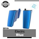 カットアウトなし エレクトリックブルー 拡張サドルバッグボトムス 14+ ハーレー ストリート ロード グライド No Cutout Electric Blue Extended Saddlebag Bottoms 14+ Harley Street Road Glide