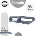 ハーレーストリート/エレクトラウルトラトライガンシップグレーバットウィングLEDベントトリムインサート用 For Harley Street/Electra Ultra Tri GUNSHIP GRAY Batwing LED Vent Trim Insert