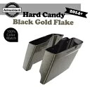 2in1 ハード キャンディ ブラック ゴールド フレーク 14+ ハーレー用 拡張バッグ ストレッチサドルバッグ 2in1 HARD CANDY BLACK ...