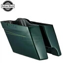 ディープジェイドパール 2-1 拡張サドルバッグボトムスハーレー FLHR FLHXS FLTRX 14+ Deep Jade Pearl 2-1 Extended Saddlebag Bottoms For Harley FLHR FLHXS FLTRX 14+