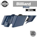 ビリヤード ブルー シングル カットアウト ストレッチ サドルバッグ 14+ ハーレー FLHR FLHXS FLTRX 用 Billiard Blue Single Cutout Stretched Saddlebags For 14+ Harley FLHR FLHXS FLTRX