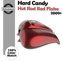 ハード キャンディ ホットロッド レッド フレーク ストレッチ タンク カバー ハーレー ツーリング 09+ に適合 Hard Candy Hot Rod Re...