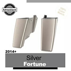 シルバー フォーチュン デュアル アンカット エクステンド サドルバッグ ボトム 2014-2020 ハーレー ツーリング用 Silver Fortune Dual Uncut Extend Saddlebag Bottoms For 2014-2020 Harley Touring
