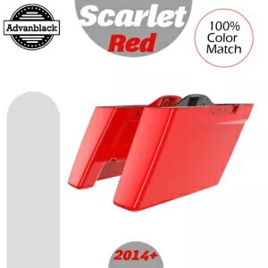 スカーレットレッド カットアウトなし ストレッチサドルバッグボトムス 2014-2019 ロード エレクトラ ツーリング Scarlet Red No Cutout Stretched Saddlebag Bottoms 2014-2019 Road Electra Touring