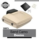 97 年以上のハーレー/ソフテイル用 SAND CAMO DENIM Advanblak Rushmore Razor ツアー パック For 97+ Harl...