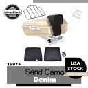 サンドカモデニムチョップドツアーパックパック 1997年以降ハーレーストリートロードエレクトラグライド用 Sand Camo Denim Chopped Tou...