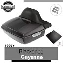 BLACKENED CAYENNE Advanblack 97+ ハーレー/ソフテイル ラッシュモア キング ツアー パックに適合 BLACKENED CAYE...