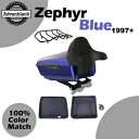 Advanblack ゼファー ブルー キング ツアー パック 1997 年以降のハーレー ツーリング用トランク ラゲッジ Advanblack Zephyr Blue King Tour Pak Pack Trunk Luggage For 1997+ Harley Touring(2)