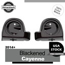 黒くなったカイエン 6.5 インチ スピーカー ポッド ハーレー ツーリング 2014+ 用下部フェアリング Blackened Cayenne 6.5'' S...
