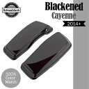 Advanblack 黒くしたカイエン ノーマル ストレッチ サドルバッグ蓋 14 歳以上 ハーレー用 Advanblack Blackened Cayenne...