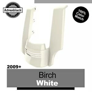 ハーレーツーリング 09+ シングルカットアウト ストレッチリアフェンダーエクステンション バーチホワ..