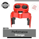 パフォーマンスオレンジ ハーレーロードグライド FLTRX ゲージクラスターカバー Advanblack に適合 PERFORMANCE ORANGE Fits Harley Road Glide FLTRX Gauge Cluster Cover Advanblack