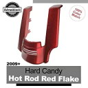 ハード キャンディー ホットロッド レッド フレーク 2 in 1 リアフェンダー エクステンション 09+ ハーレー用 Hard Candy Hot Rod ...