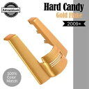 ハーレー用ハードキャンディゴールドフレークデュアルノーカットストレッチリアフェンダーエクステンション HARD CANDY GOLD FLAKE Dual Un...