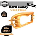 ハード キャンディ ゴールド フレーク ヘッドライト ベゼル ハーレー ロード グライド FLTRX FLTRK 15+ に適合 Hard Candy Gold...