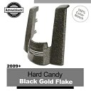 ハード キャンディー ブラック ゴールド フレーク カットアウトなし リアフェンダー エクステンション 09+ ハーレー用 Hard Candy Black G...