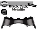 ブラック ジャック メタリック 2014+ バットウィング フェアリング スカート ハーレー ストリート エレクトラグライド BLACK JACK METALLIC For 2014+ Batwing Fairing Skirt Harley Street Electra Glide(2)