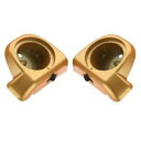 ハード キャンディ ゴールド フレーク 6.5 インチ スピーカー ポッド ハーレー 2014+ 用下部フェアリング Hard Candy Gold Flake...