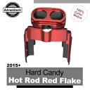 ハードキャンディーホットロッドレッドフレークフィットハーレーロードグライドFLTRXゲージクラスターカバー HARD CANDY HOT ROD RED FLA...