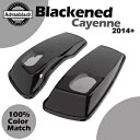 黒くなったカイエン サドルバッグ スピーカー蓋 2014 年以降のハーレー ストリート ロード グライド FLHR 用 Blackened Cayenne Sa...