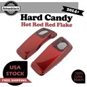 ハード キャンディ ホット ロッド レッド フレーク 6x9 サドルバッグ スピーカー蓋 14 歳以上用 ハーレーダビッドソン Hard Candy Hot R...