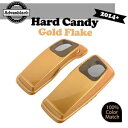 ハード キャンディ ゴールド フレーク 6x9 インチ サドルバッグ スピーカー蓋 オーディオ カバー F/14+ ハーレー Hard Candy Gold F...