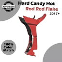 ハーレーロードグライド用ハードキャンディホットロッドレッドフレークアドバンブラックフェアリングスポイラー For Harley Road Glide HARD ...
