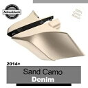 14+ ハーレー用 SAND CAMO DENIM Advanblack CVO ストレッチ拡張サイドカバー For 14+ Harley SAND CAMO ...