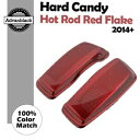 ハード キャンディ ホットロッド レッド フレーク デュアル 6x9 サドルバッグ スピーカー蓋 14+ ハーレー用 Hard Candy Hot Rod Re...