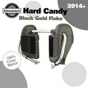 Advanblack ハード キャンディ ブラック ゴールド フレーク 下部ベント フェアリング キット 14+ ハーレー用 Advanblack Hard C...
