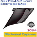 黒くなったカイエン ストレッチ拡張サイドカバー ピンストライプ ハーレー 2014+ に適合 Blackened Cayenne Stretched Exten...
