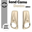 サンド迷彩デニム 8 インチ スピーカー蓋カバー ハーレー ストリート ロード エレクトラ グライド 14+ に適合 Sand Camo Denim 8'' S...