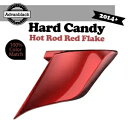 14+ ハーレー用 ストレッチ拡張サイドカバー ハードキャンディー ホットロッド レッドフレーク For 14+ Harley Stretched Extend...