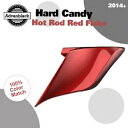 ハード キャンディ ホットロッド レッド フレーク ストレッチ拡張サイド カバー 14+ ハーレー グライド用 Hard Candy Hot Rod Red F...