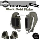 Advanblack ハード キャンディ ブラック ゴールド フレーク 下部ベント付きフェアリング 2014 年以降のハーレーに適合 Advanblack Ha...