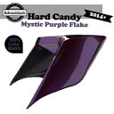 14+ ハーレー用 ストレッチ拡張サイドカバー ハードキャンディ ミスティック パープル フレーク For 14+ Harley Stretched Exten...