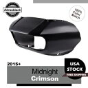 ミッドナイトクリムゾン アウターフェアリング バットウィング カウル 15+ ハーレー ロード グライド FLTRX 用 Midnight Crimson Outer Fairing Batwing Cowl For 15+ Harley Road Glide FLTRX(2)