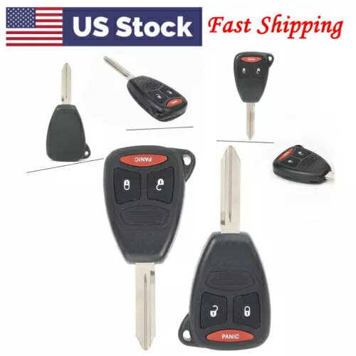 2x キーレスエントリー リモートキーフォブ ダッジマグナム KOBDT04A 2005-2007 3 ボタン 米国用 2x Keyless Entry Remote Key Fob For Dodge Magnum KOBDT04A 2005-2007 3-Buttons US