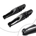 後部助手席フットペグ ブラック デイトナ 675/R 955i タイガー 1050/SE/スポーツ用 Rear Passenger Foot Peg Black For Daytona 675/R 955i Tiger 1050/SE/Sport(2)