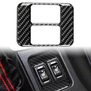 カーボンファイバーセンターコンソール加熱ボタントリムスバル BRZ トヨタ 86 Carbon Fiber Center Console Heating Button Trim For Subaru BRZ For Toyota 86