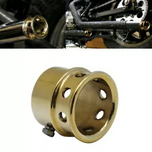ハーレースポーツスターチョッパーボバー用 2-3/8 "真鍮ドリルドエキゾーストパイプチップエンド For H..