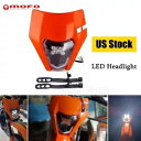 フロント LED ヘッドライトマスク付き KTM EXC-F EXC シックスデイズ 300 350 450 500 690 エンデューロ用 Front LED Headlight W/Mask For KTM EXC-F EXC Six Days 300 350 450 500 690 Enduro