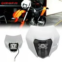ホンダ CRF250F CRF450R/X XR650L XR400 EXC XCW SXF LED ヘッドライト ホワイトマスク付き For Honda CRF250F CRF450R/X XR650L XR400 EXC XCW SXF LED Headlight w/White Mask