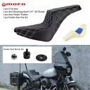 2-up LS ステップゲルシート 1/4-20 ボルト付き ハーレーストリートボブ FXBB 114 FXBBS 18-22用 2-up LS Step Gel Seat w/1/4-20 Bolts For Harley Street Bob FXBB 114 FXBBS 18-22