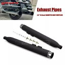 マフラー排気パイプ エンドキャップ付き ハーレーツーリングロードグライドバガー 1995-2017用 Muffler Exhaust Pipes w/End C...