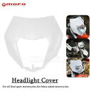 ホワイトダートバイクヘッドライトマスクユニバーサルホンダヤマハXR WRデュアルスポーツバイク White Dirt Bike Headlight Mask Universal For Honda Yamaha XR WR Dual Sport Bike