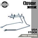 クローム ハード サドルバッグ変換ブラケットはソフテイル ヘリテージ スプリンガー 94-17 に適合します。 Chrome Hard Saddlebags Conversion Brackets Fits Softail Heritage Springer 94-17(2)
