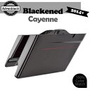 黒くなったカイエン拡張サドルバッグボトムスピンストライプハーレーツーリング 14-20 Blackened Cayenne Extended Saddlebag...