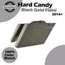 Harley HARD CANDY BLACK GOLD FLAKE Advanblack カットアウトなしストレッチサドルバッグに適合 Fits Harley...