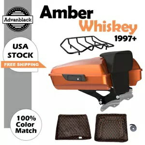 アンバー ウイスキー レイザー ツアー パック トランク ラゲッジ 97 歳以上 ハーレー FLHR FLHXS FLTRX..